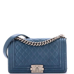 Chanel New Medium Boy Flap Bag Quilted Lambskin